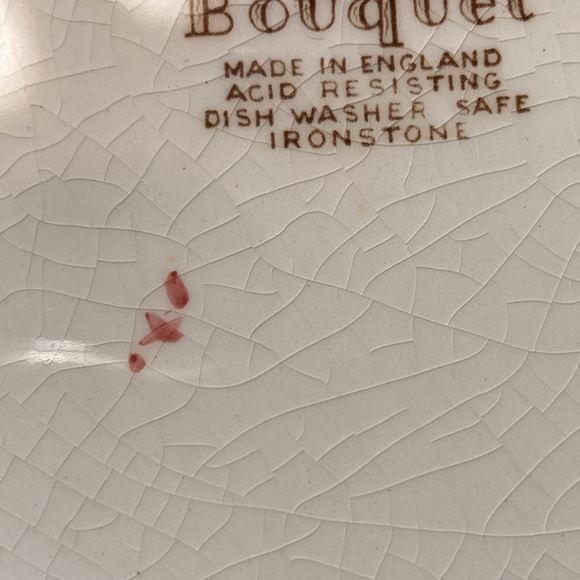 Staffordshire Bouquet Replacement 10” dinnerware.Made in England.Dishwasher safe - Picture 5 of 12